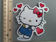 New Cute Big Red Heart Kitten Anime Cat Vinyl Decal Sticker Car Truck Anime Meme
