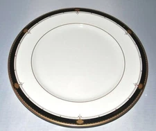 Mikasa FANFARE BLACK AK007 Dinner Plate 10.5" JAPAN