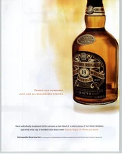 2000 Chivas Regal 18 Scotch Whiskey Bottle Art Photo Vintage Print Ad 