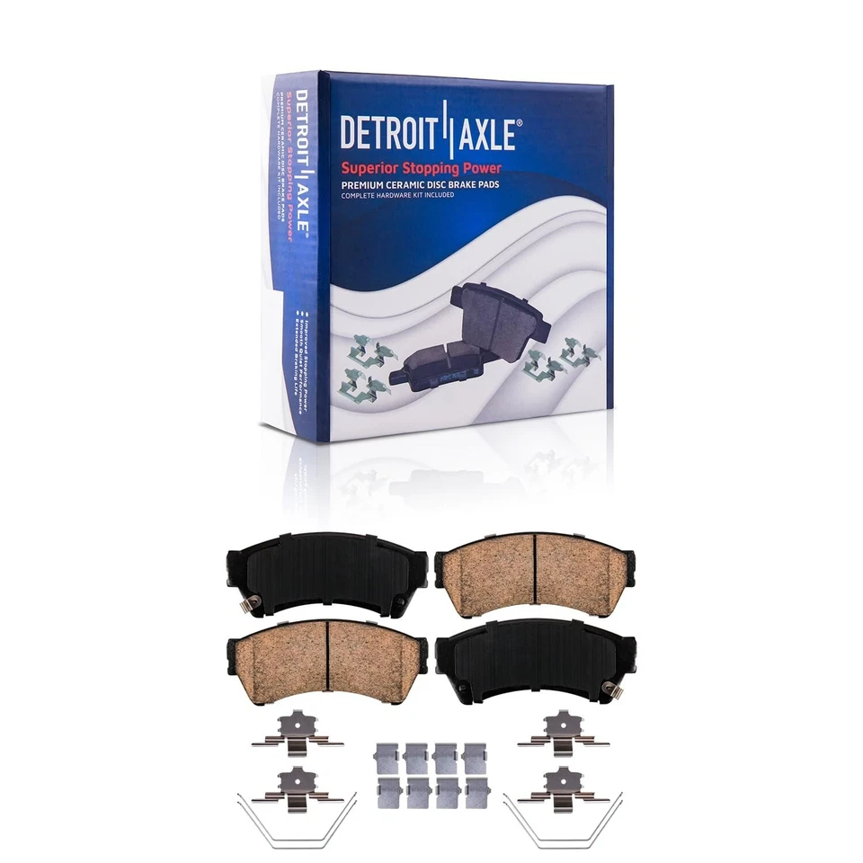 Front & Rear Ceramic Brake Pads for Ford Fusion Lincoln MKZ Zephyr Mazda 6 Milan - Image 3 of 4