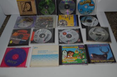 Vintage Computer Software CD / Cd-Rom Dischi Lotto Di 32- Ufficio Windows-Game (