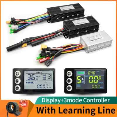 Ebike Sine Wave Controller 17A 26A 30A Three-Mode 36V/48V with Learning Function