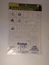 Cub Scout Uniform Kit Badge Magic Adhesive Patch Set - New Sealed