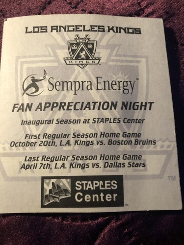 2-LA Kings Fan appreciation Night Coin Staple Center Inaugural Season Heavy - Picture 4 of 5