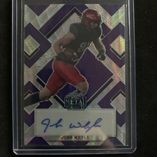 2022 Leaf Metal Draft - Josh Whyle - PURPLE Auto #d 17/20