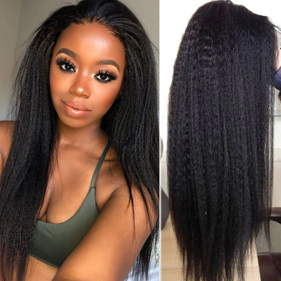 Brazilian Remy Human Straight Hair Lace Wigs with Straight Lace Front Wigs Brazilian Remy 40 Inch Human Hair  main image 4