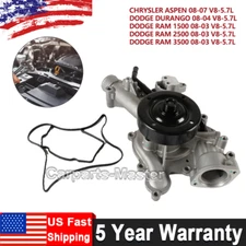 AW7168 Water Pump w/ Gasket for Dodge Ram 1500 2500 3500 5.7L 2003-2008 Pickup