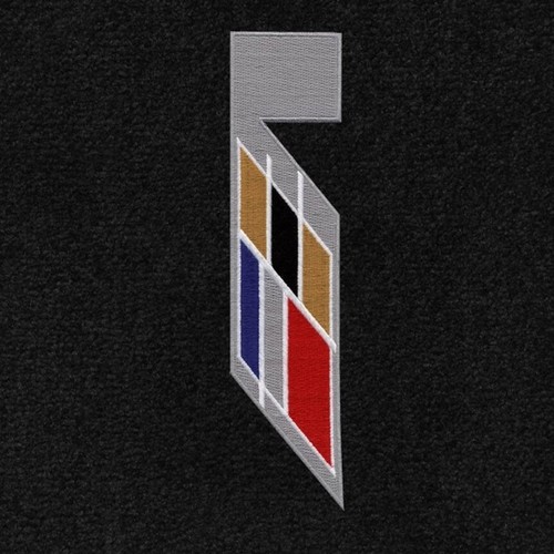 NEW! Black Floor Mats 2011 - 2015 Cadillac Coupe CTS V Series Flag logo Sideways - Picture 9 of 16