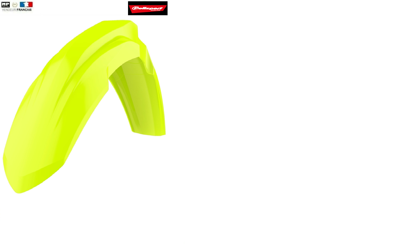 Garde-boue avant POLISPORT jaune fluo SM Line idéal pour vos sorties urbaines