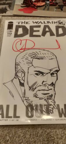 WALKING DEAD #115 10TH ANN BOX SET W/14 SIGNED COVERS BY ADLARD +ORIGINAL SKETCH - Picture 1 of 11