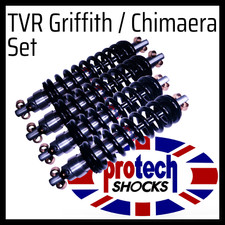 TVR Griffith, Chimaera Shock Absorber Set + Springs Protech Shocks Damper  