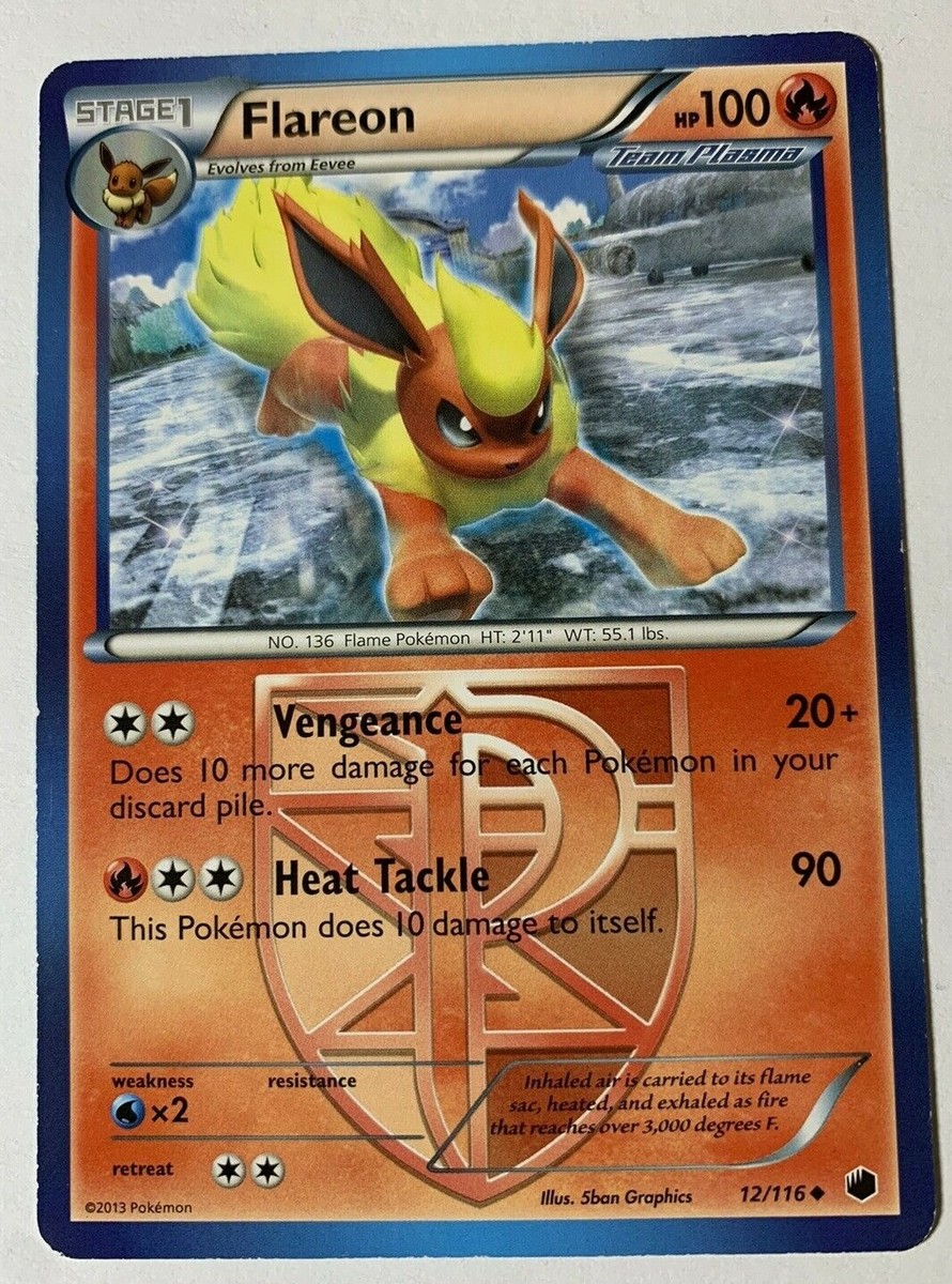 FLAREON - 12/116 - Plasma Freeze - UIncommon - Pokemon Card - LP