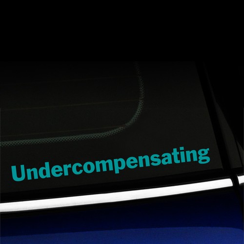 Undercompensating - Funny Sticker Decal for MINI Cooper - Choose the color! - Picture 19 of 26