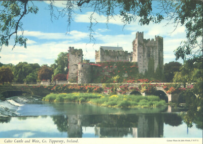 AK Ansichtskarte - Cahir Castle and Weir, Co, Tipperary, Irland - ungelaufen