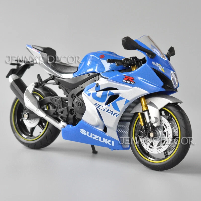 1 12 Scale Diecast Motorcycle Model Toys Suzuki GSX R1000R Miniature Replica