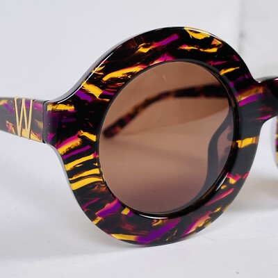 Wildfox Twiggy Deluxe Montage / Brown Sun Frame Brown Lens Round