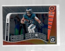 Saquon Barkley 2024 Donruss Optic Chain Reaction card #4