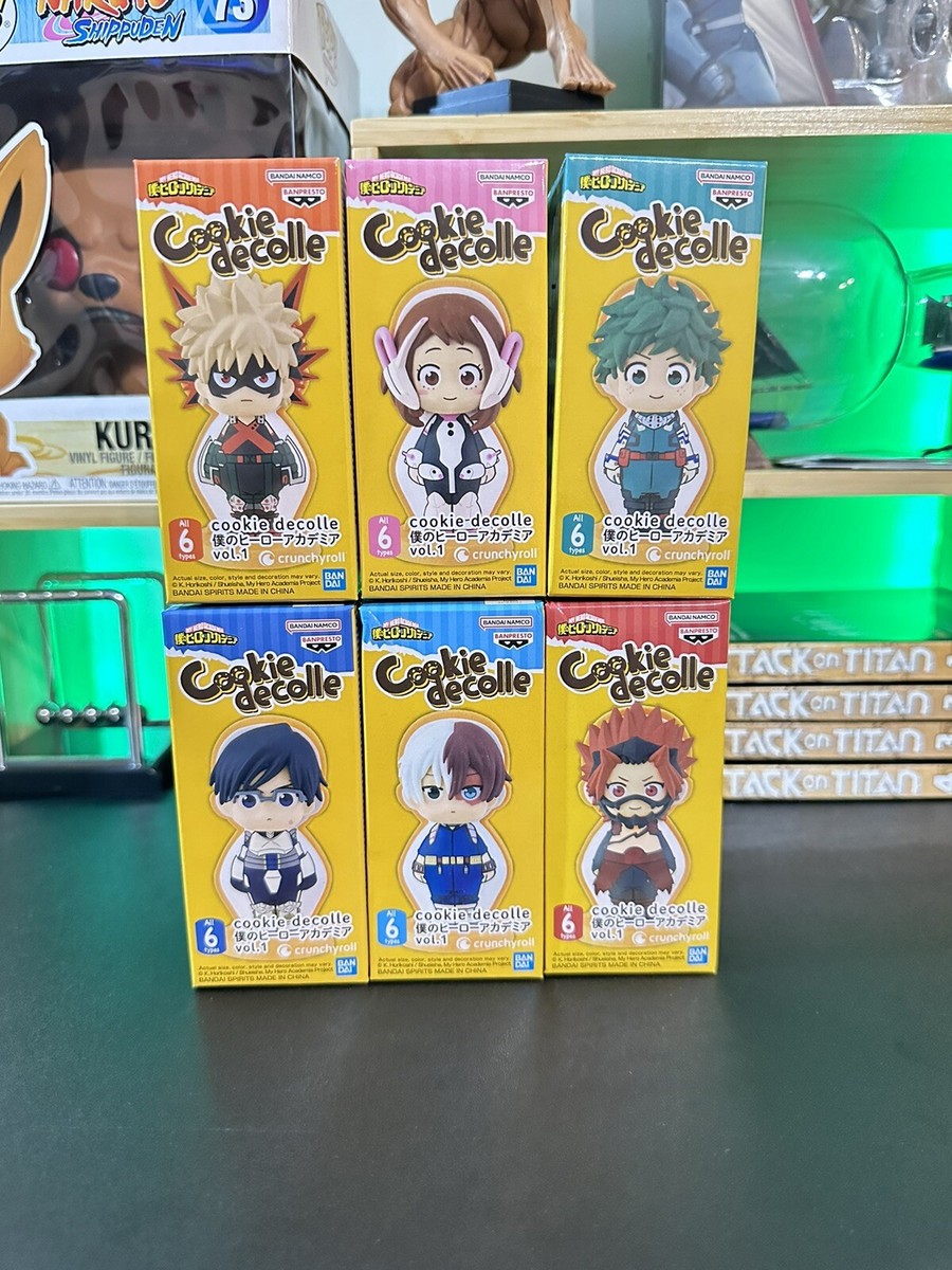 My Hero Academia cookie decolle figure 6 set Ochaco Izuku Katsuki