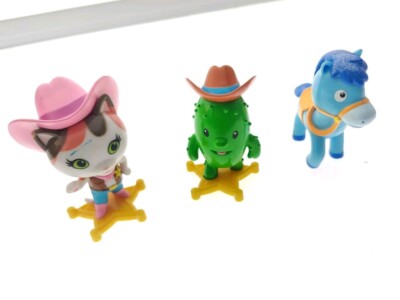 Lot Of 3 Sheriff Callie's Wild West Nice & Friendly Corners Toby Cactus Ty70