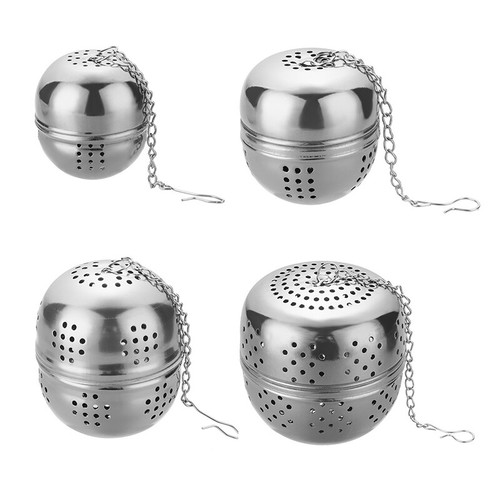 2x Edelstahl Tee-Ei – Loses Blattsieb, Feines Mesh, Aus China