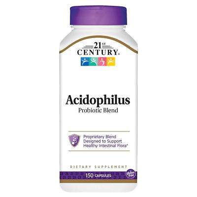 21st Century High Potency Acidophilus Probiotic Blend Capsules 150ct Exp 06-2028