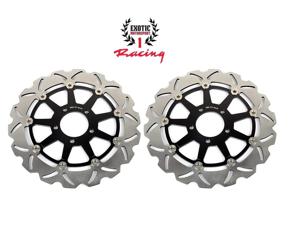 Front & Rear Brake Disc Rotors and Pads Set For Suzuki Hayabusa 1300 1999-07 - Image 3 of 4