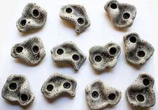 40 LARGE KIDS BOLT ON ROCK CLIMBING HOLDS. MADE IN THE USA.