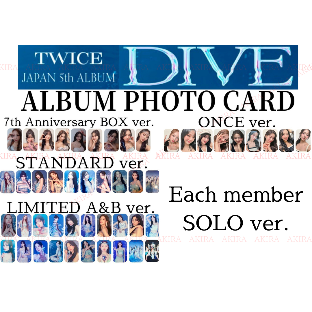 TWICE JAPAN 5th ALBUM DIVE OFFICIAL PHOTO CARD | eBay TWICE JAPAN 5th ALBUM DIVE OFFICIAL PHOTO CARD | eBay