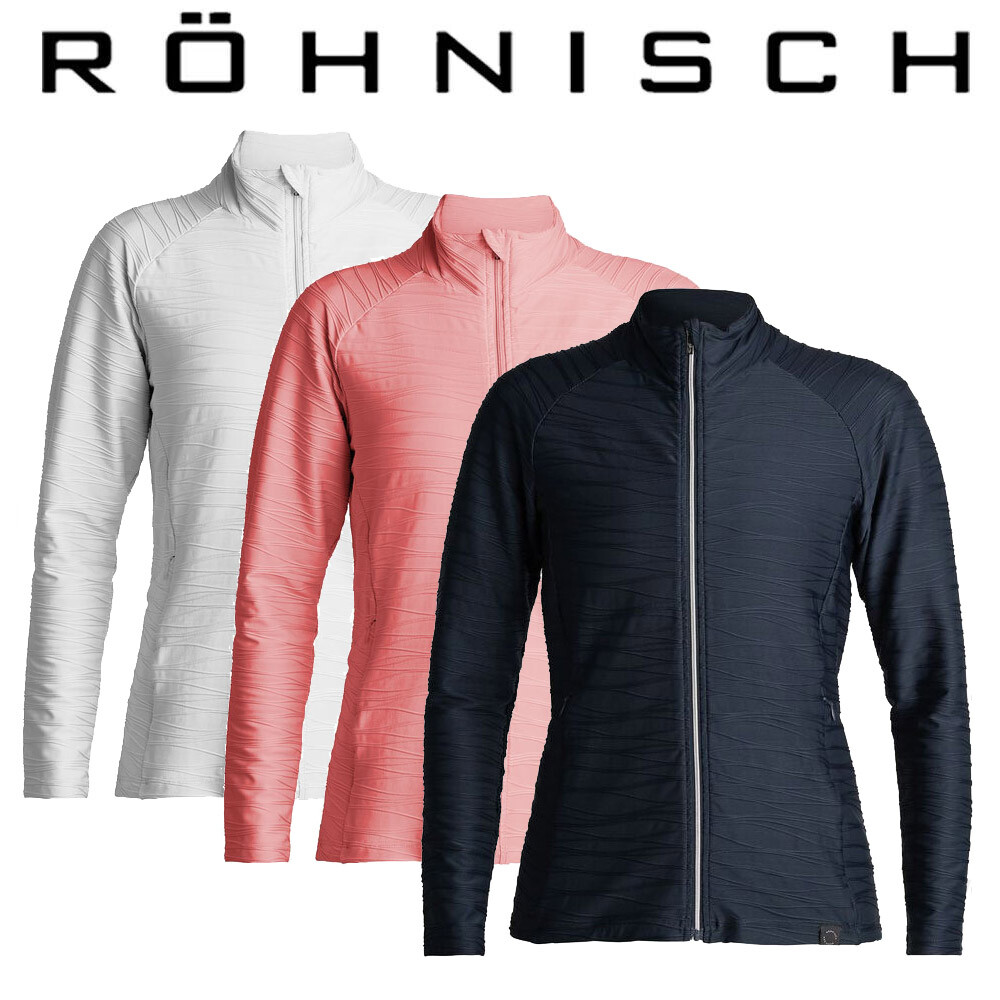 Rohnisch Jodie Long Sleeve Ladies Jacquard Golf Jacket NEW! 2022