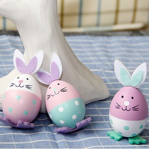 3pcs Set Easter Decoration Easter Bunny Rabbit Easter Egg Child