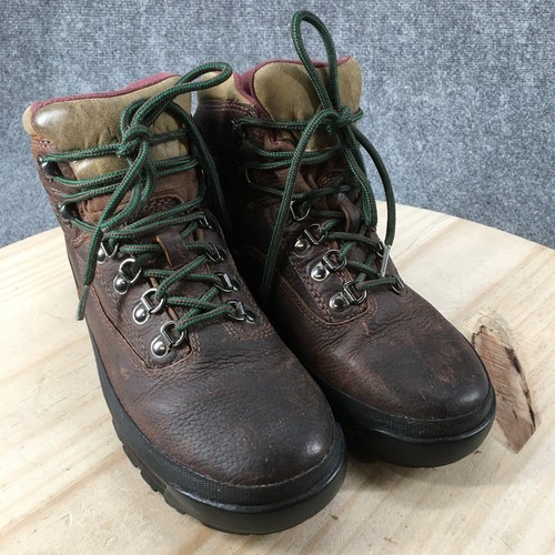 Cabelas Shoes Womens 8.5 B Rimrock Goretex Mid Hiking 81-1305 Brown Leather - Picture 3 of 18