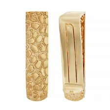 Men's 10k Rose Gold Solid Nugget Money Clip Money Holder 1.8" 11.5 grams