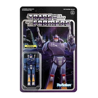 Transformers Rumble Decepticons 3 3/4 Inch ReAction Wave 2 Figur Super7