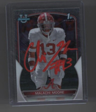 Malachi Moore Signed 2022 Bowman U Autographed 1st Bowman RC PROOF Rookie #74