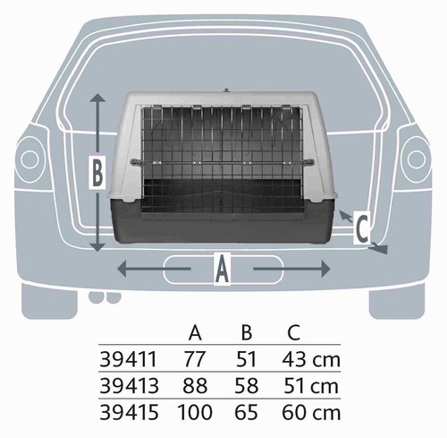 Transportbox Hundebox Reisebox Kofferraum Trennwand stabil Liegematten - Bild 5 von 18
