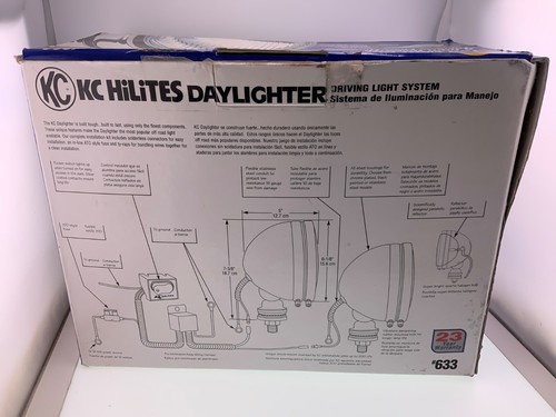 Vintage chromed KC Hilites Daylighter Lights w/ Hard Covers ,harness NOS “WOW” - Picture 6 of 7