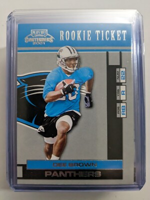  2001 Playoff Contenders Samples DEE BROWN RC #192 CAROLINA PANTHERS