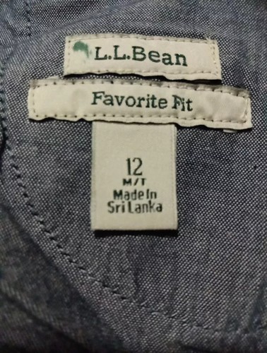 NEW W/TAGS LL Bean Pants Womens 12T Blk Cord. Favorite Fit Straight Leg Cotton - Picture 2 of 5