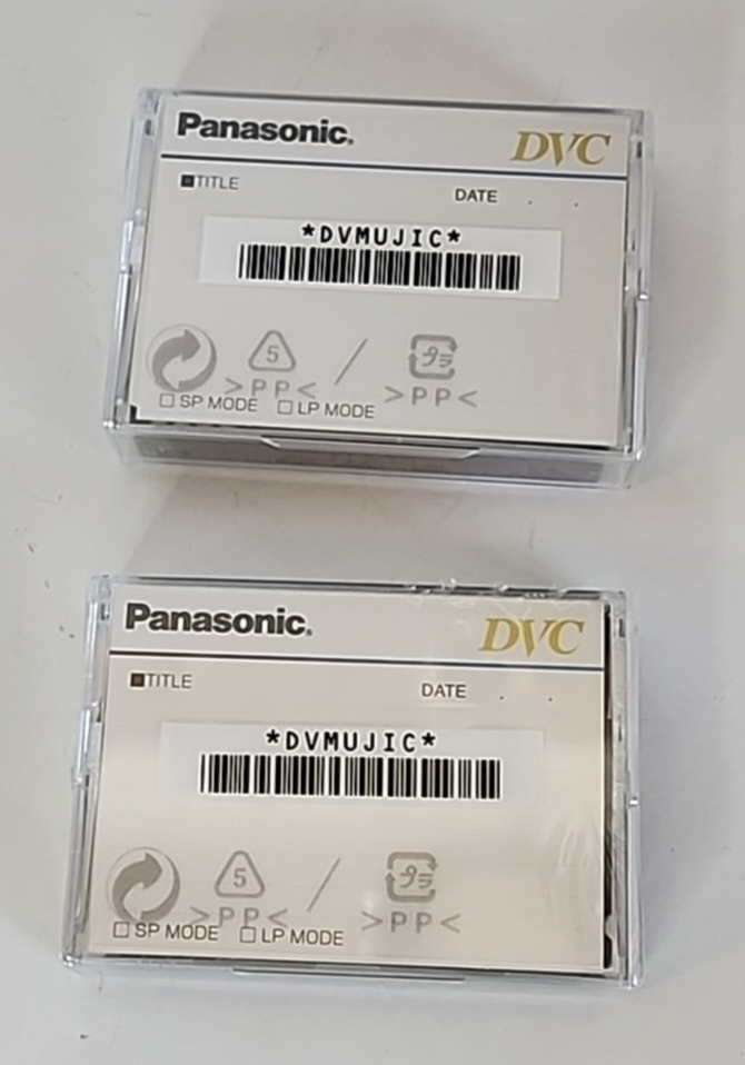 Lot of 2 Panasonic DVC 60/90 Min Mini-DV Tapes New Blank Digital