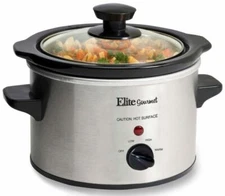 Elite Gourmet By Maxi-Matic MST-250XS 1.5 QT Stainless Steel Slow Cooker New