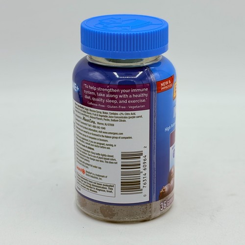 Emergen-C Immune+ Elderberry Gummies, 750 mg Vitamin C with Vitamin D Zinc 10/25 - Picture 3 of 9