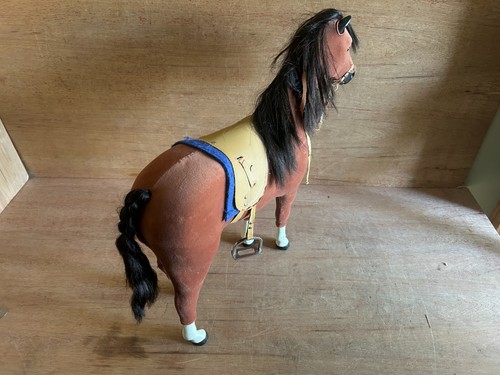 American Girl Doll Retired Horse Chestnut Brown 19" Tall With Saddle + Bridle - Picture 24 of 24