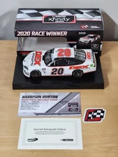 AUTOGRAPHED 2020 #20 Harrison Burton Dex Imaging Fontana Win 1/24 Action NASCAR