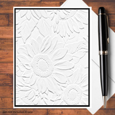 Sunflower Embossed Card Kit: Beginner DIY Paper Craft A2, 6 Cards