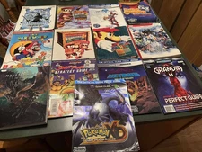 Lot of 13 Video Game Strategy Guide Lot Pokemon Metroid Super Mario Donkey Kong