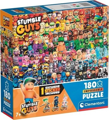 NEW Clementoni Jigsaw Puzzle 180 Pieces Impossible Stumble Guys