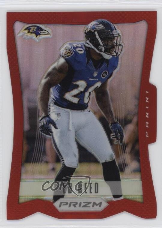 2012 Panini Prizm Red Prizm Die-Cut Ed Reed #14 HOF