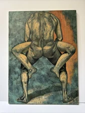 MENDIJ PAINTING NUDE SURREALIST SURREALISM FAMOUS MODERNIST EXPRESSIONIST 1960'S