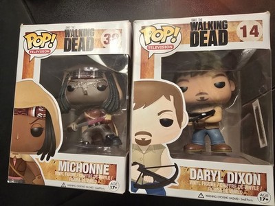 Funko Pop! The Walking Dead Daryl Dixon #14 & Michonne #38