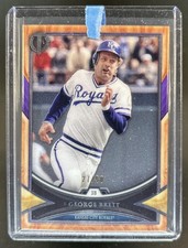 2018 Topps Tribute George Brett Purple #/50 Royals